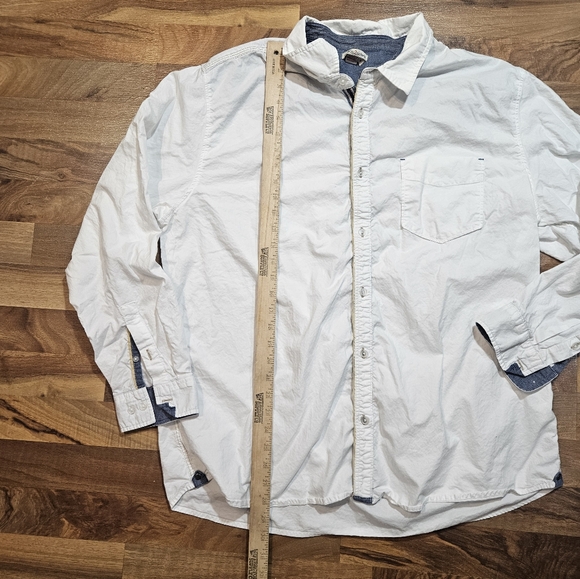 Carbon2Cobalt White Button Down Shirt Men’s XL Long Sleeve - Picture 4 of 9